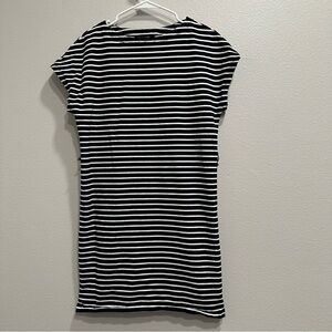 Lauren Ralph Lauren women’s small black and White Striped dress,office,quiet lux